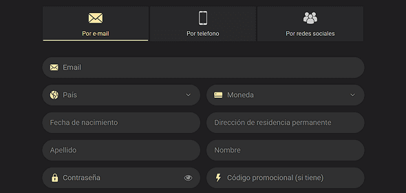 Cómo registrarse en 1xSlots Pulsa en “Registrarse”