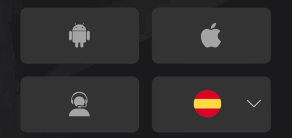 Ingresa al menú principal y selecciona el ícono de Android o Apple